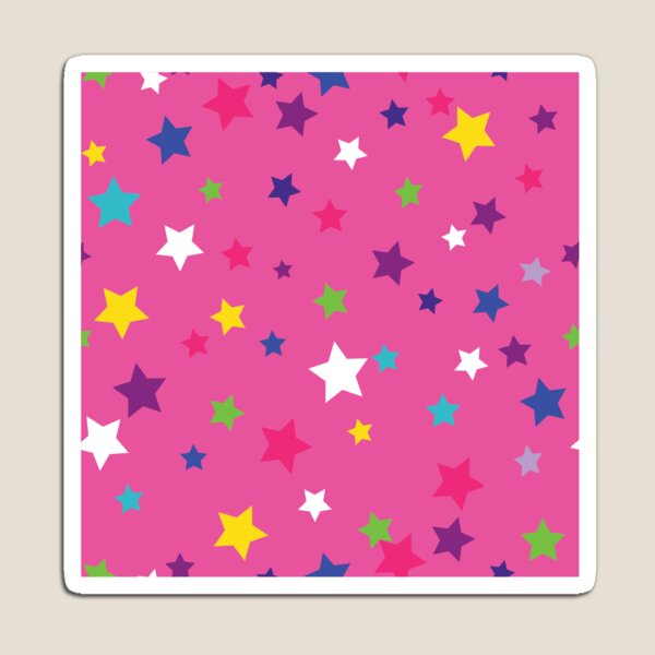 Item preview, Rainbow Stars on Pink designed and sold by MMPlastic.