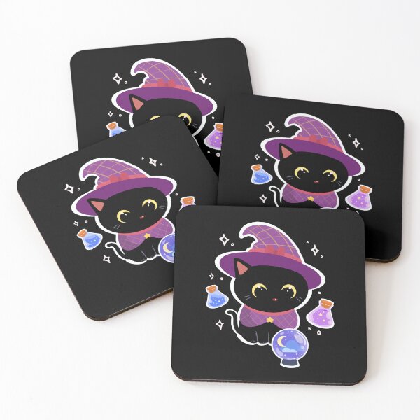 Item preview, Cute Black Cat Witch designed and sold by PottedCat.