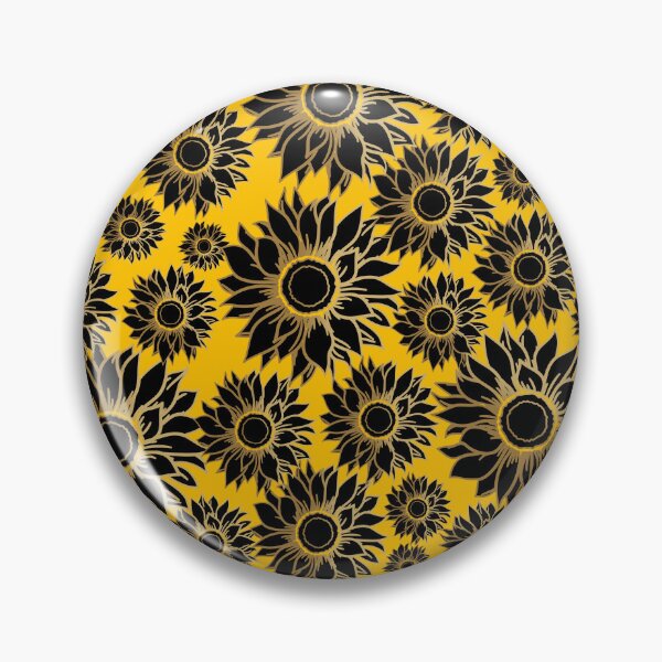 Item preview, Black And Gold Sun Flower designed and sold by FrescoDesign.