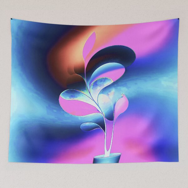 Item preview, Plant Swirling in Solarized Colors designed and sold by deniselynnimage.