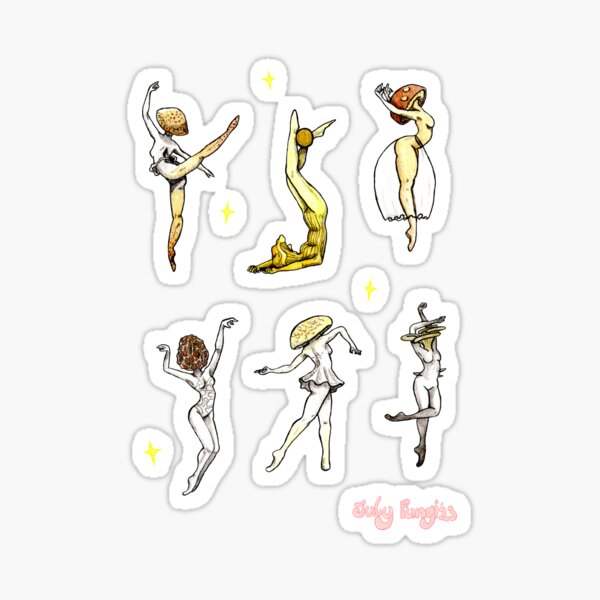 Item preview, Mushroom Dancers 1 designed and sold by Kass Sganga.