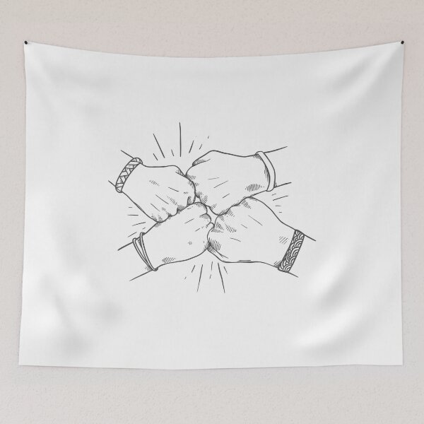 Item preview, Friendship day with hand punch together designed and sold by quanlh.