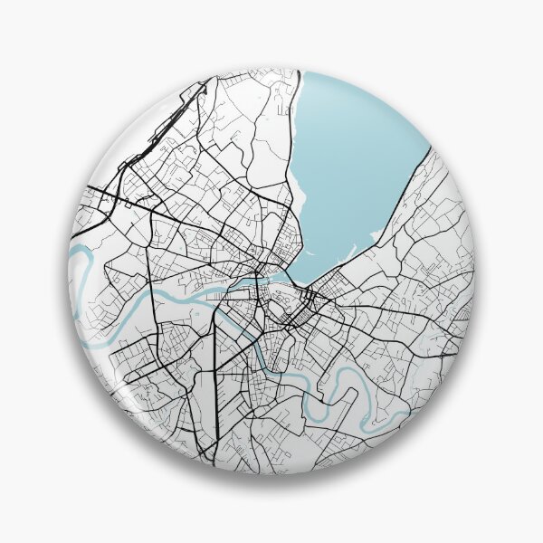 Artikelvorschau, Genfer Stadtplan der Schweiz - Kreis entworfen und verkauft von deMAP.