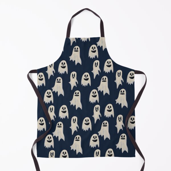 Item preview, Spooky Cute Halloween Ghosts on dark blue background. designed and sold by LaBellCreative.
