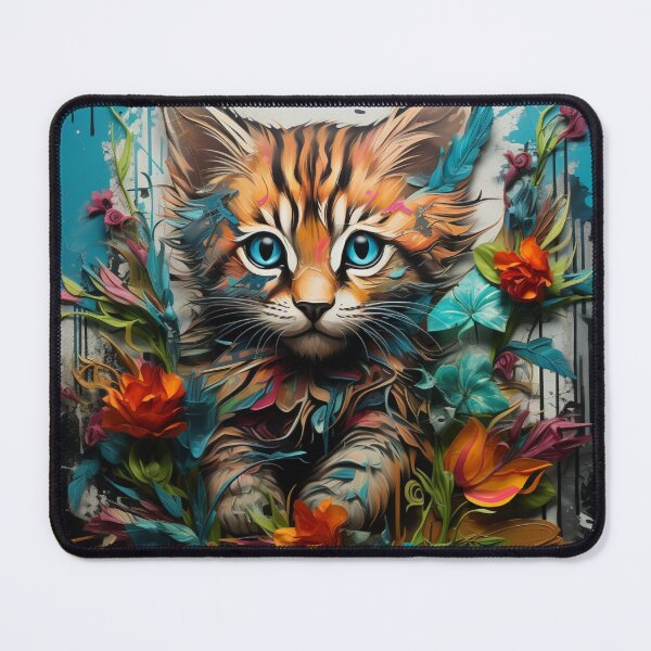 Item preview, Jungle Kitty: A Wild Encounter in Street Art designed and sold by BattleEtiquette.