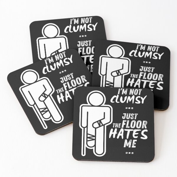 Item preview, I'm Not Clumsy Just the Floor Hates Me Funny Sarcastic Tee designed and sold by BunBuntheDog-.