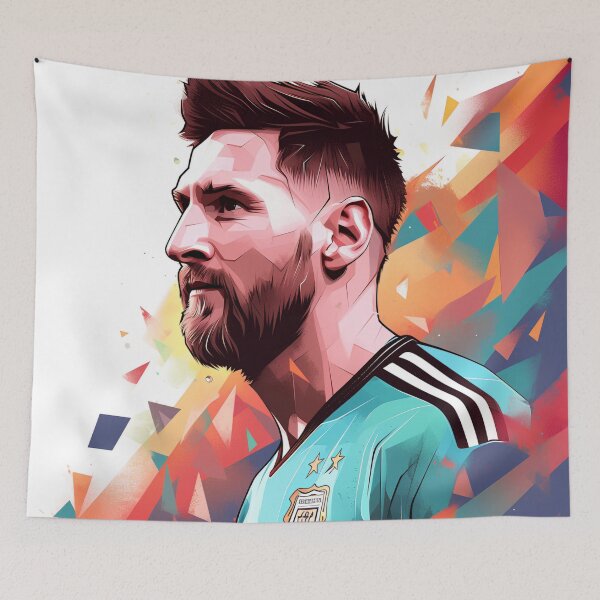 Item preview, Lionel Messi in adidas jersey designed and sold by neerajgenius.
