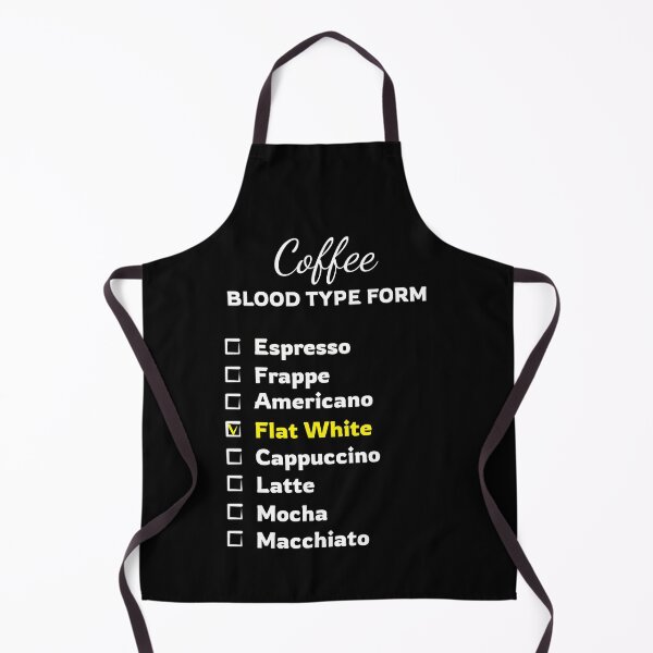 Item preview, Coffee blood type form for coffee lovers | chose Flat White designed and sold by twisted-dot.