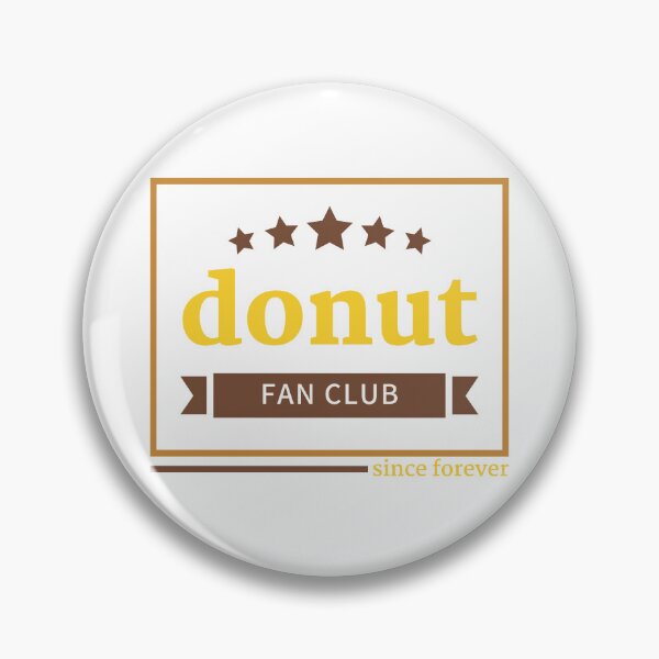 Item preview, Donut Fan Club since forever designed and sold by WhitepaperStyle.