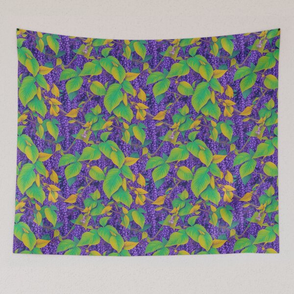 Item preview, Wisteria Leaves repeating pattern designed and sold by kiyaansh16.