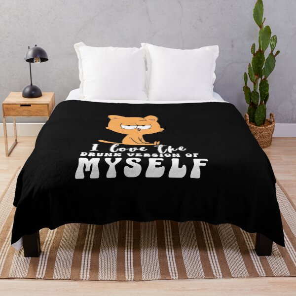 Item preview, I Love the Drunk Version of Myself Funny Typography Quote designed and sold by thedazzlingmonk.
