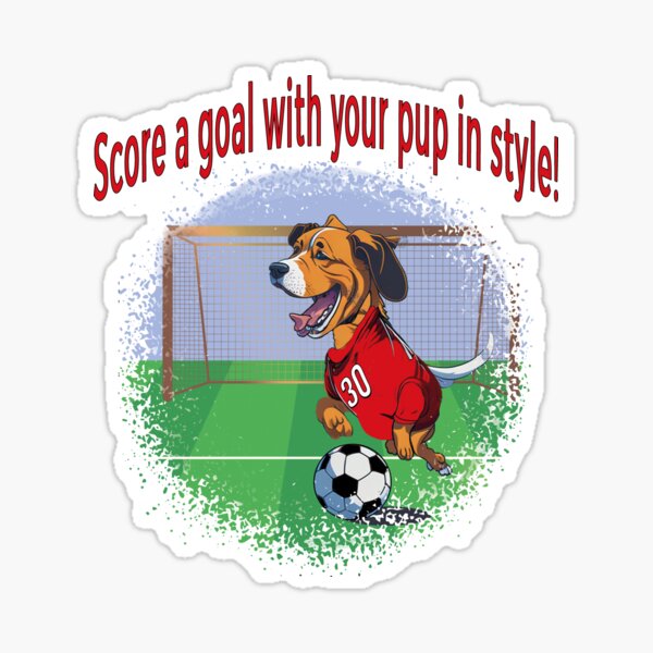 Dog Football Game Day Funny Team Sports Soccer' Sticker