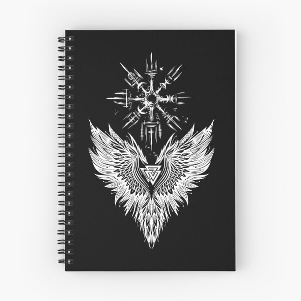 Item preview, Raven Odin Vegvisir Valknut designed and sold by Christine Krahl.