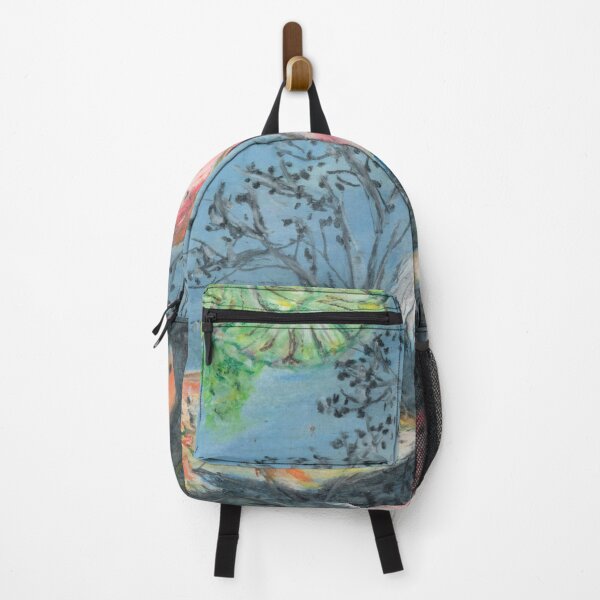 Item preview, Pond of koi goldfish, water lilies and algae in oil style designed and sold by Martapp.