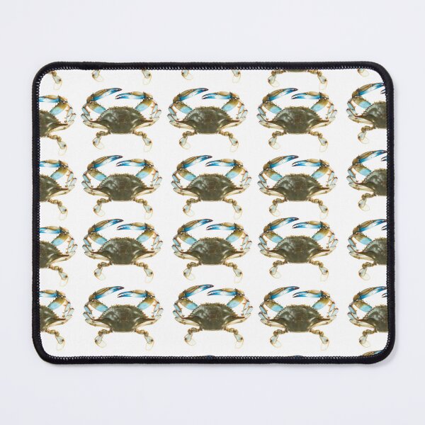 Item preview, Blue Crabs On White Pattern designed and sold by Profitrip.