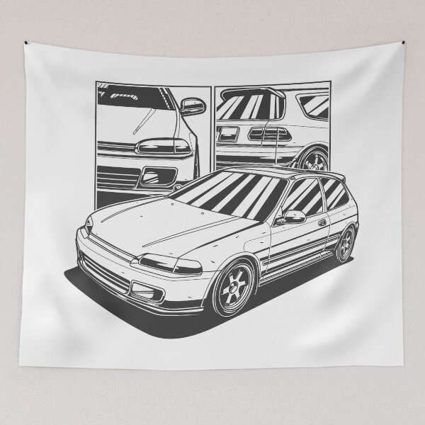Item preview, CLASSIC VINTAGE HONDA CIVIC EG 6 designed and sold by TrilogyMerch.