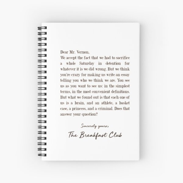 The Breakfast Club Spiral Notebook