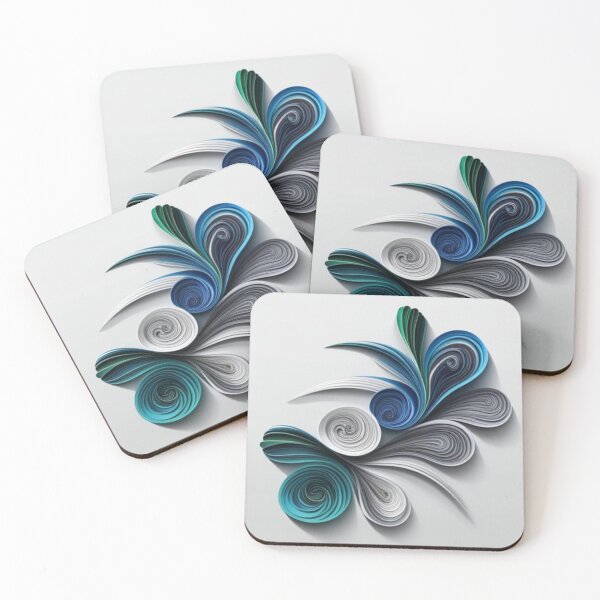 Item preview, Quilly Flowers designed and sold by PatternCo.