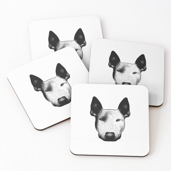 Item preview, Bullterrier Inked: Captivating Sticker Featuring a Tattooed Bullterrier, Celebrating the Artistry and Love for Bullterriers in a Unique Design designed and sold by Koolzilla.