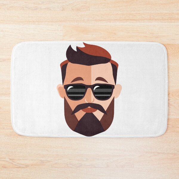Item preview, A Bearded Hipster with Sunglasses designed and sold by a4mbs.