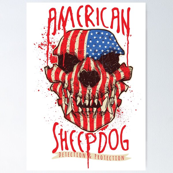 Item preview, American Sheepdog Detection And Protection designed and sold by Popular Designs.