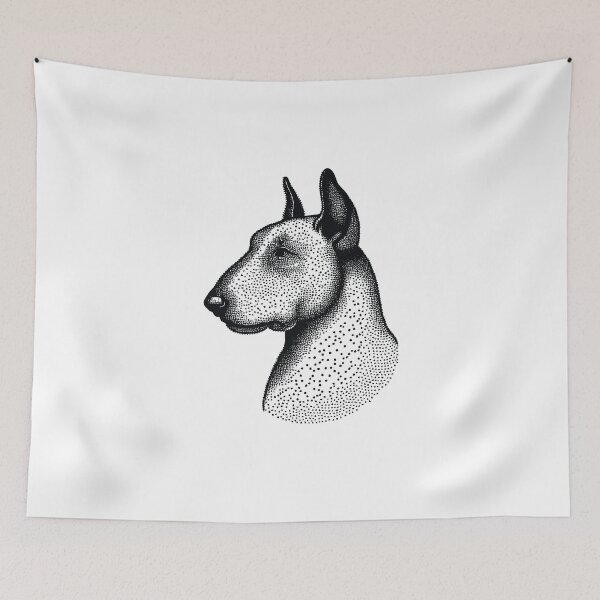 Item preview, love Bullterrier Inked: Captivating Sticker Featuring a Tattooed Bullterrier, Celebrating the Artistry and Love for Bullterriers in a Unique Design designed and sold by Koolzilla.