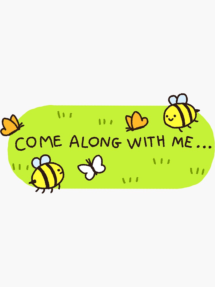 Thumbnail 3 of 3, Sticker, Come along with me... Adventure Time sticker designed and sold by SecretStarShop.