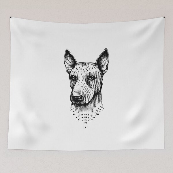 Item preview, Tattoo inspiration, Sticker collection Bullterrier Inked: Captivating Sticker Featuring a Tattooed Bullterrier, Celebrating the Artistry and Love for Bullterriers in a Unique Design designed and sold by Koolzilla.