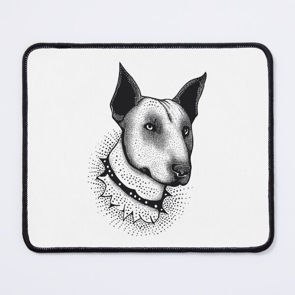 Item preview, Tattooed dog Sticker collection Bullterrier Inked: Captivating Sticker Featuring a Tattooed Bullterrier, Celebrating the Artistry and Love for Bullterriers in a Unique Design designed and sold by Koolzilla.