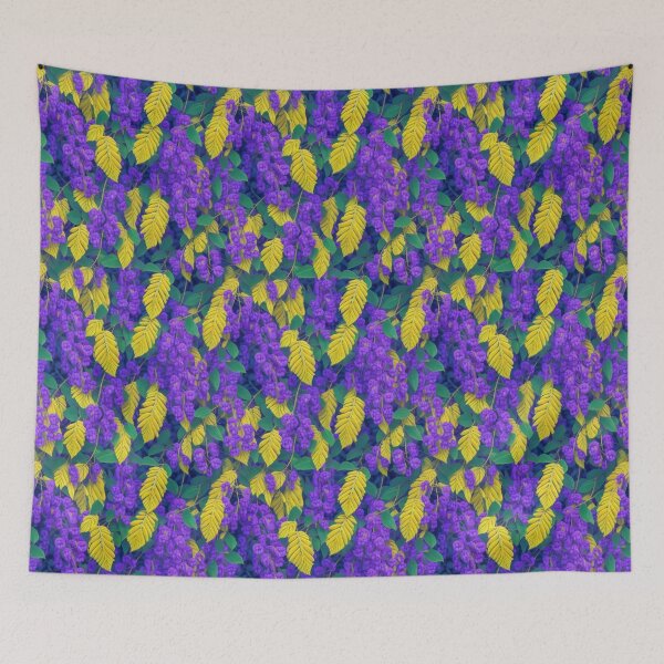 Artikelvorschau, Wisteria Leaves repeating pattern entworfen und verkauft von kiyaansh16.