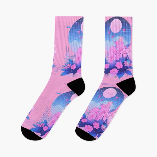 Item preview, Vaporwave Flowers designed and sold by MarsCreativeLab.