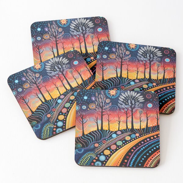 Item preview, ABORIGINAL POP ART LANDSCAPE designed and sold by Anki-ConceptArt.