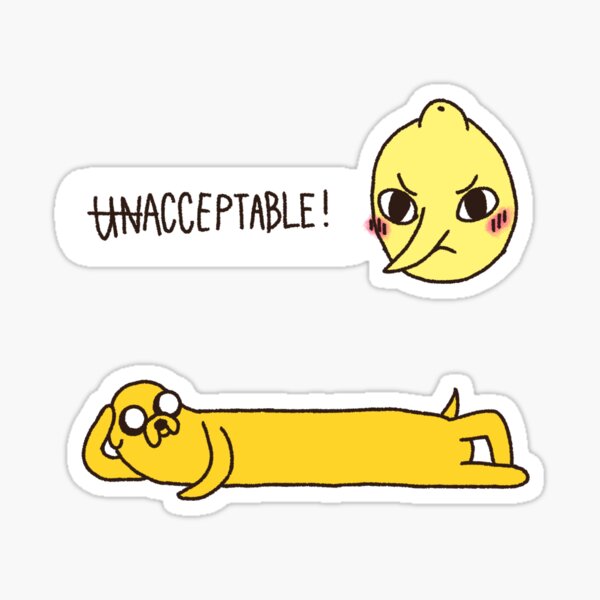 Item preview, Lemongrab & Jake Adventure Time sticker pack designed and sold by SecretStarShop.