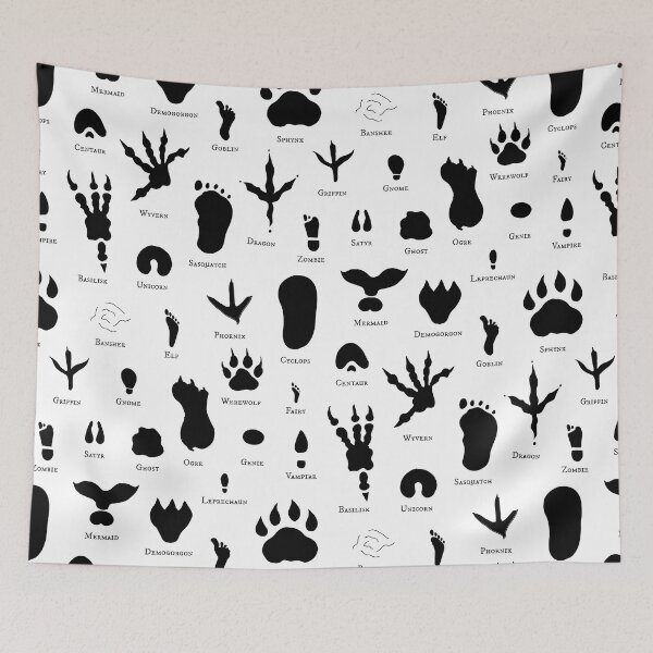 Item preview, Field Guide to Rare Creatures Tracks | Cryptid Footprints designed and sold by Zab Butler Design.