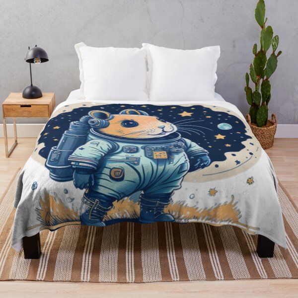 Item preview, Cute hamster astronaut conquering the moon. designed and sold by SaraSumi.