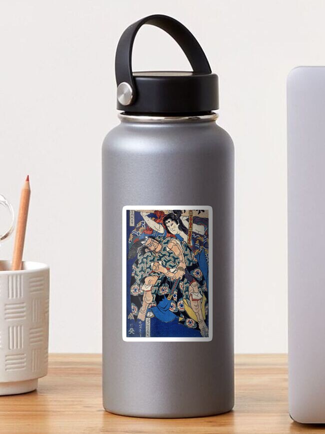 Thumbnail 1 of 3, Sticker, Kusunuki Tamonmaru by Katsushika Hokusai (Reproduction) designed and sold by RozAbellera.