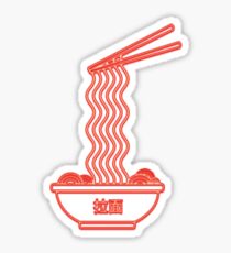 neon ramen Sticker