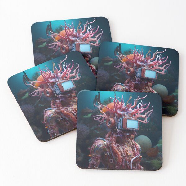 Item preview, Robo-Coral Surrealism 1 designed and sold by Lacuna Ipsum.
