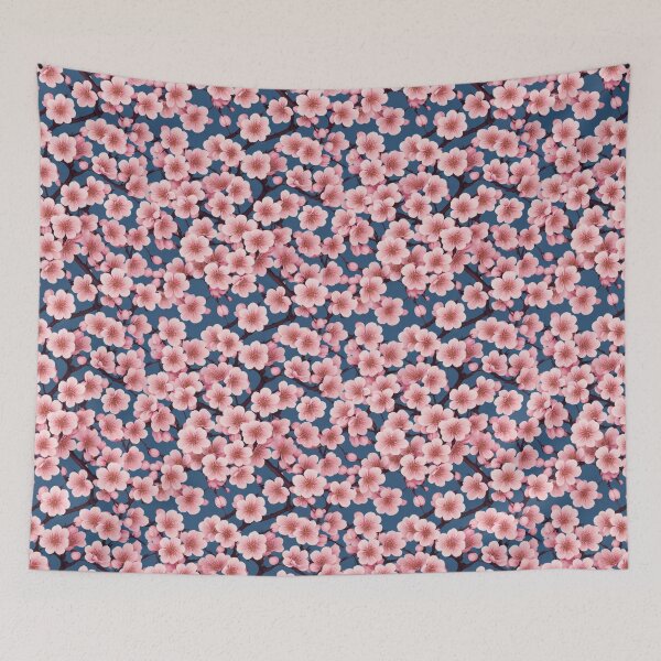 Artikelvorschau, Japanese Cherry Tree flowers repeating pattern entworfen und verkauft von kiyaansh16.