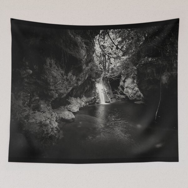 Item preview, Kefalogourna Waterfalls - Theologos. Thassos 2023 55 bw designed and sold by Jouko Lehto Photography.