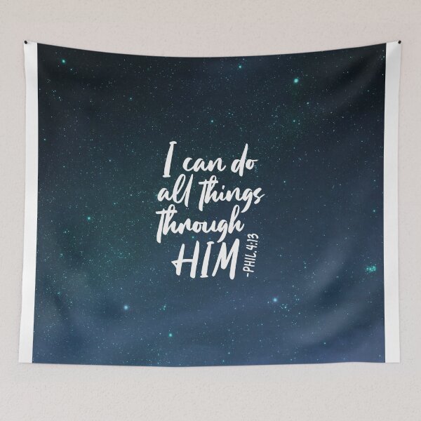 Item preview, Phil 4:13 I Can Do All Things Starry Night designed and sold by amazingjoy.
