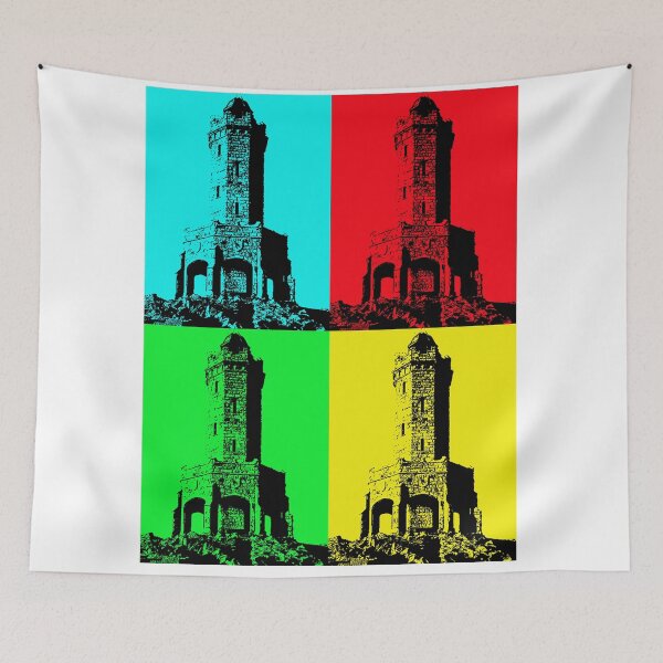 Item preview, Darwen tower pop art designed and sold by mrmarkeden.