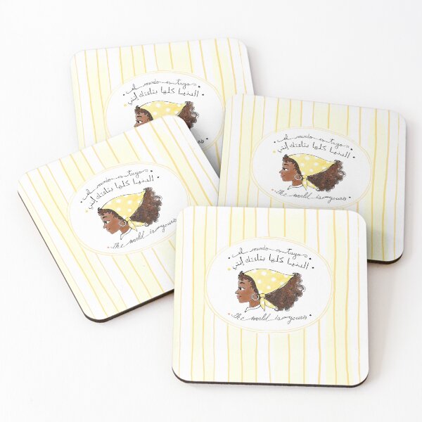 Item preview, The world is yours- Naná in yellow designed and sold by OlgaMundi.