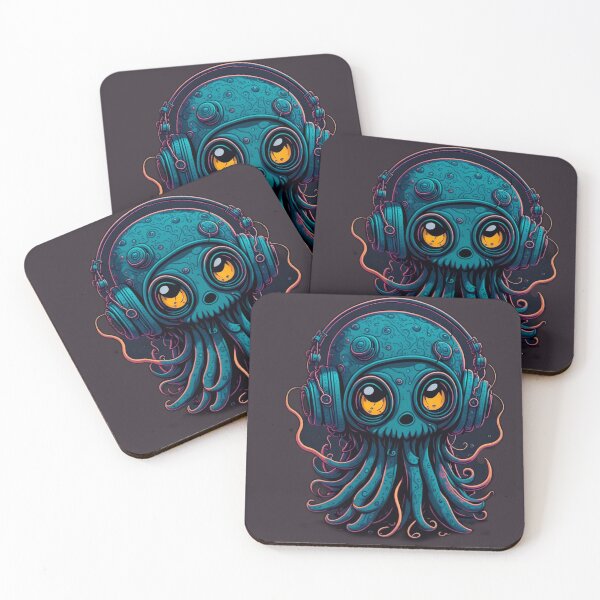 Item preview, cute alien listening to music designed and sold by apicon.