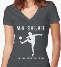 Mo Salah Design - Liverpool LFC Fan Gift Women's Fitted V-Neck T-Shirt