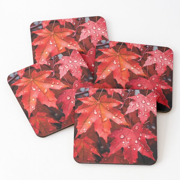 Item preview, Raindrops on maple leaves designed and sold by OrionPhotograph.