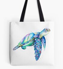 Rainbow Turtle Tote Bag