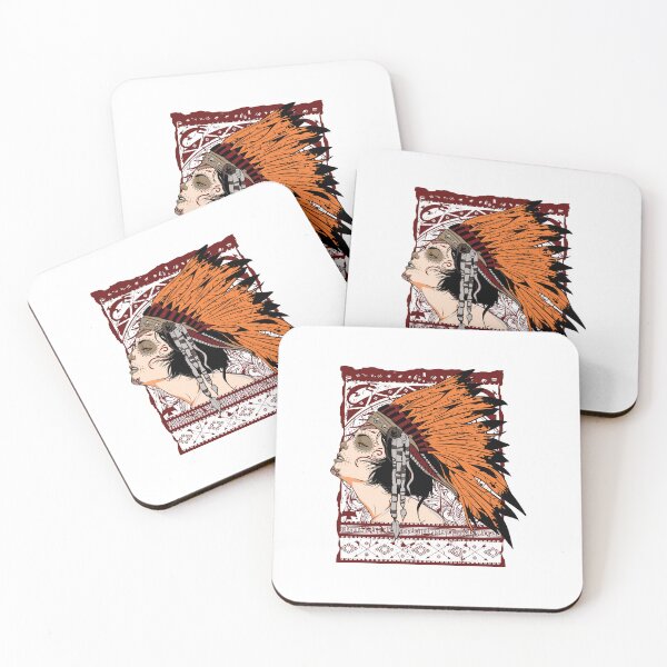 Item preview, Native american girl with traditional headdress designed and sold by TirrellColister.