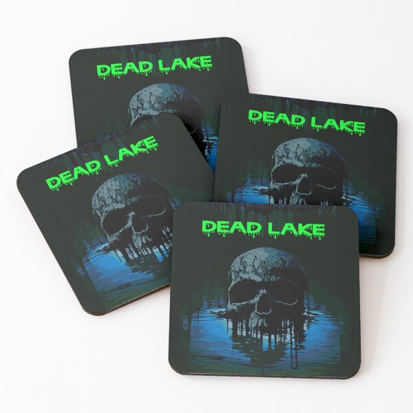 Item preview, Skull in the lake with blue color illustrator digital artwork  designed and sold by mixreality.