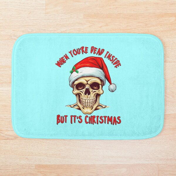 Item preview, Cuando estás muerto por dentro pero es Navidad | Cráneo de Navidad | Feliz Navidad 2023 Ho Ho Ho designed and sold by CoolHippoQuotes.
